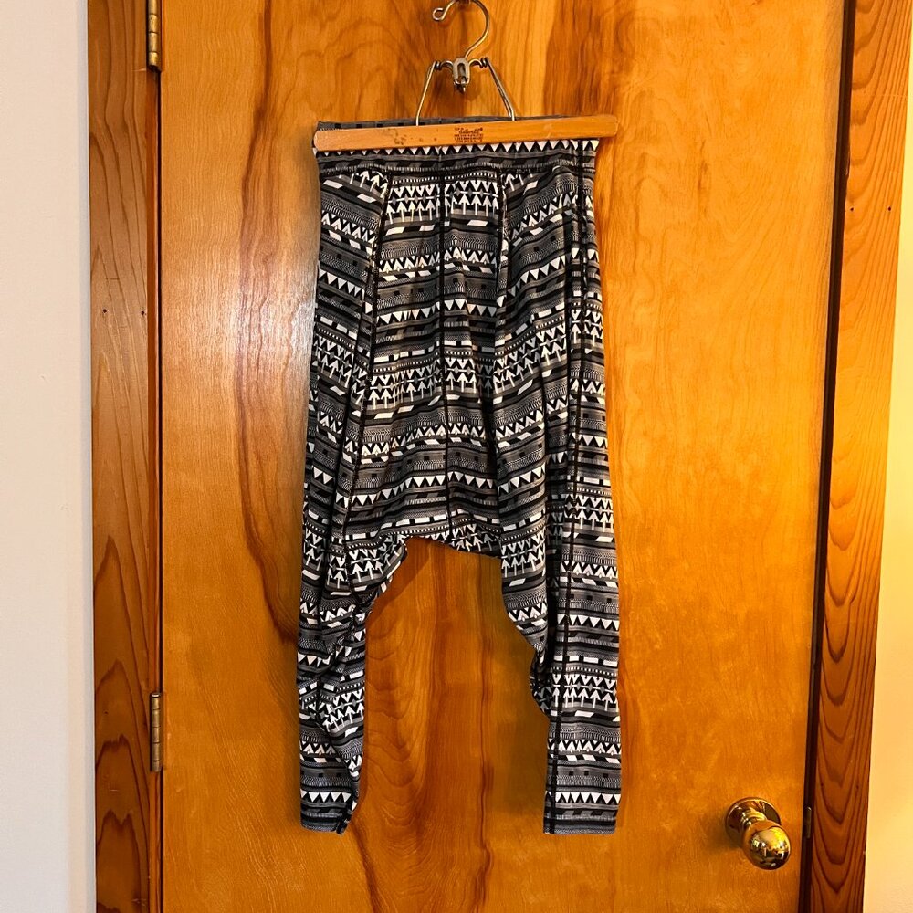 Sweaty Betty harem pants.